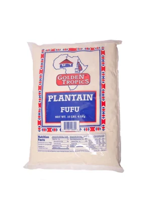 GOLDEN TROPICS PLANTAIN FUFU FLOUR 10LBS X 4