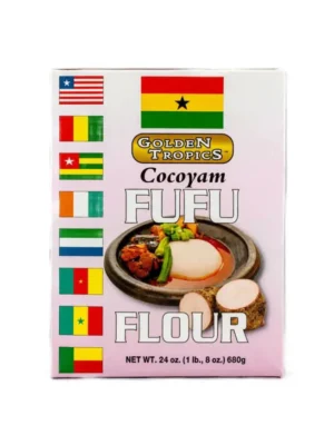 GOLDEN TROPICS COCOYAM FUFU FLOUR 24OZ X 24