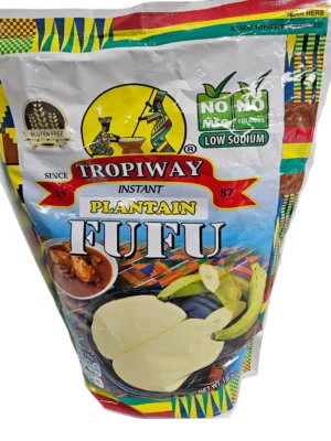 TROPIWAY PLANTAIN FUFU FLOUR 10LBS X4