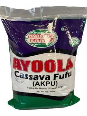 AYOOLA CASSAVA FUFU FLOUR 4LBS X 10