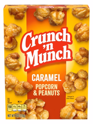 CRUNCH 'N MUNCH POPCORN & PEANUT 6OZ X 24